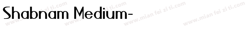 Shabnam Medium字体转换